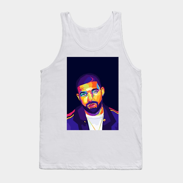 Drake Rapper Tank Top by Zet Art